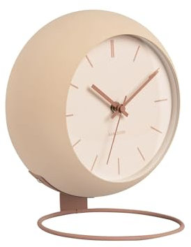 Karlsson Tischuhr Nirvana Globe - Braun - Ø21cm - Rund - Eisen - Standuhr - Tisch Uhr