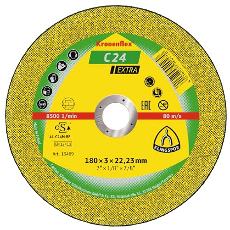 Klingspor 188462 C 24 EX, Trennscheibe, Verpackungseinheit 25, 115X2,5X22,23, G, 25