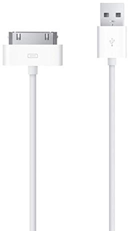 Apple Dock Connector to USB Cable - Lade- / Datenkabel für iPhone und iPod - USB 2.0 - USB Typ A, 4-polig (M) - Apple Dock-Stecker (M) - für Apple iPad 1; 2; 3; iPhone 3G, 3GS, 4, 4S; iPod (4G, 5G); iPod classic; iPod mini; iPod nano (1G, 2G, 3G, 4G, 5G,