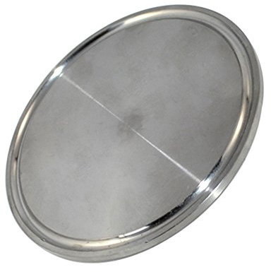 3 Diameter 77mm SS304 Sanitary End Cap fits 3 Tri-Clamp with Ferrule Flange OD 89 MM Edelstahl Rohr Rohrverbinder