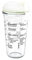 Glasslock, Shaker mit transparentem Deckel und Sieb, 450ml (mit Salatdressing Rezepten)