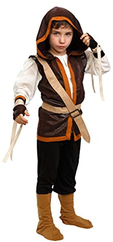 Dress Up America Robin Hood Kostüm für Jungen – Renaissance-Bogenschützen-Kostüm für Kinder