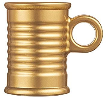 Luminarc - Tasse Or 9cl Conserve-Moi Alu - Design Original et Détourné - Collection en Verre Trempé - Compatible Micro-Ondes et Lave-Vaisselle - Sans Métaux Lourds - Encre Organique
