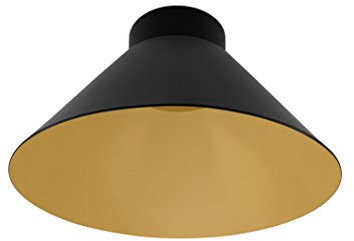 Osram Vintage Edition 1906 Lampenschirm Cone, schwarz und gold, Zur Erweiterung Ihrer Osram Pendulum Leuchte, P20, Aluminiumgehäuse