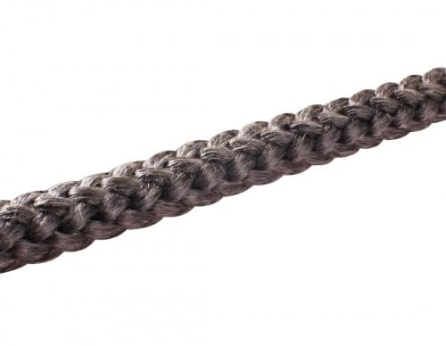 Ofen Dichtschnur 4-14 mm Ø Dichtband Ofendichtung schwarz E-Glasstrickschnur Auswahl 10mm-100Meter