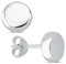 Vinani Ohrstecker Knopf klein schlicht elegant glänzend Sterling Silber 925 Ohrringe 2OSJ
