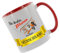 Crealuxe Kaffeetasse 'Die besten Piloten heißen... Wunschname' personalisiert, Spruchtasse, hochwertige Keramiktasse (Rot)