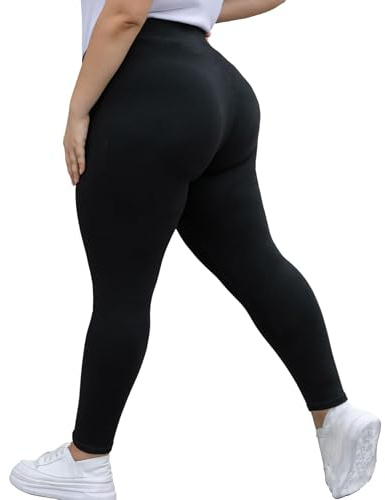 Seawhisper Plus Size Leggings Womens Cotton Black Thermal Leggings Thick Size 20