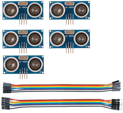 Sun3drucker 5Stk HC-SR04 Ultraschall Modul Entfernungsmesser Sensor für Arduino UNO, MEGAA2560, Nano, Roboter, XBee, ZigBee, und Weitere
