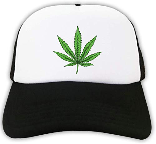 Weed Leaf Rasta Graphic Trucker Cap