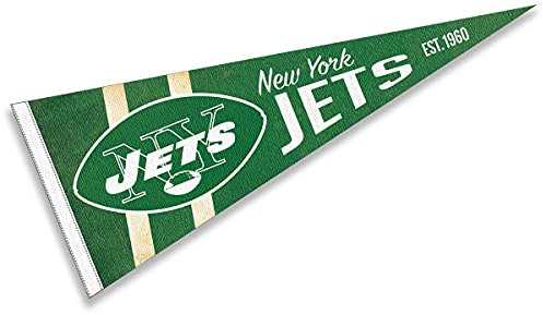 WinCraft New York Jets Throwback Vintage Retro Pennant Flag