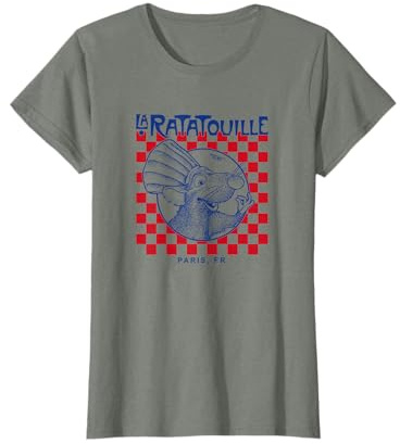 Disney Pixar Ratatouille Remy Paris Checkerboard T-Shirt