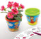 Baker Ross FE509 Pots de fleurs à colorier pour jardin - Lot de 3, faites vos propres pots de fleurs, pots de plantes en plastique pour les enfants à décorer