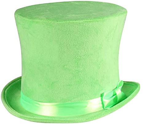 WOOOOZY NEU Hut Zylinder Flair Deluxe, neon-grün, Samtzylinder für Kopfweiten 59-60cm