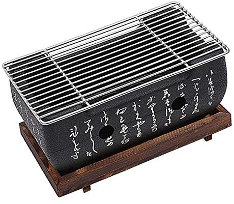 Faderr Mini barbecue de table japonais, réchaud de cuisine portable pour intérieur et extérieur, pour Yakiniku, Robata, Yakitori, Takoyaki et barbecue (taille : 24 x 12,5 cm), 24x12.5cm