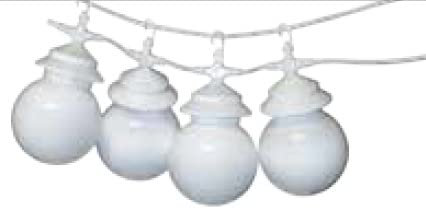 LED lichterkette außen Wasserdicht - Lichterkette mit lampions im Plastikbereich. Außen-/Innenbereich, warmweiß, wetterfest. Lampions LED von 3 Watt (4 Lichtkette)