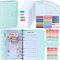 Budget Planner Deutsch Budget Binder - Bugetplaner Haushaltsbuch mit Geldfächer, Finanzplaner Geld Organizer Sparbuch mit Folien für Sparen Sparchallenge Umschlagmethode Geldplaner Cash Stuffing