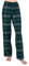 JTPW Women's 100% Cotton Super Soft Flannel Pajama/Lounge Bottoms with Pockets, Black Green Check, Size: M