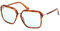 GUESS Damen Gu7888 Sonnenbrille, Blonde Havana, 57/15/140