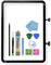 Zentop Ersatz-Touch-Digitizer-Glas für iPad 10 10. Generation 27,7 cm (10,9 Zoll) 2022, für 10. Generation A2696 A2757 A2777 mit vorinstalliertem Klebstoff, Werkzeug-Reparatur-Set