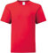 Prime fashions Kids Value Weight Crew Neck Plain T-Shirt Short Sleeve Casual Tees for Boys Cotton Tops for Children Red