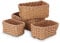 Aufbewahrungskorb 4er Set Korb Aufbewahrung Badezimmer Bad Körbchen aus recyclebarem Papierseil,Deko Aufbewahrungskörbe，für Tischplatten,Wohnzimmer,Küchen,Spielzeug