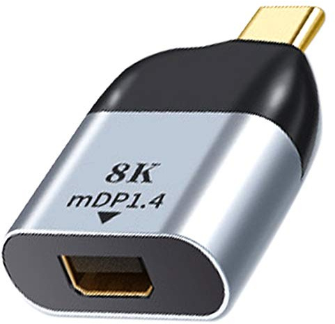 Flisdtry Typ-C auf DP Adapter USB C auf Display Port Konverter für 3 8K 4K 60Hz MDP für Pro 2020