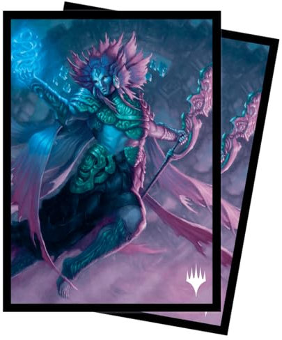 Ultra Pro - The Lost Caverns of Ixalan 100ct Deck Protector® Sleeves Hakbal of the Surging Soul for Magic: The Gathering, Protect MTG Cards from Scuffs & Scratches, Standard Size Card Sleeve Protector