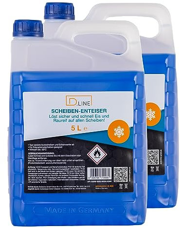 D.LINE Scheibenenteiser 5 Liter, löst sicher und schnell EIS und Raureif auf Allen Scheiben, NACHFÜLLKANISTER (2)