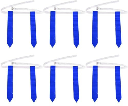 6 Pcs American Football Belts Flag Taille Flagggürtel Amerikanische Fußballtrainingsausrüstung Für Jugendkinder Erwachsene Spieler