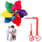 Ellxen Windrad für Kinderfahrrad,buntes Roller-Spielzeug,niedliche 3D-Dekoration, Fahrradzubehör für Kinderspielzeug,Fahrrad Windmühle Neuartiges Fahrrad windrad,Pinwheel Dekoration