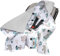 Medi Partners Einschlagdecke Baby Babyschale 100% Baumwolle für Sommer 85x85cm Kinderwagen Kuscheldecke universal Baby Decke Einschlagdecken Babydecke Buggy Autositz (‎Mint Zoo mit Grauer Waffel)