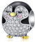Qings Niedliche Pinguin Charms Perle 925er Sterling Silber Schöner Anhänger mit Tierelementen zur Herstellung von Armbändern und Halsketten