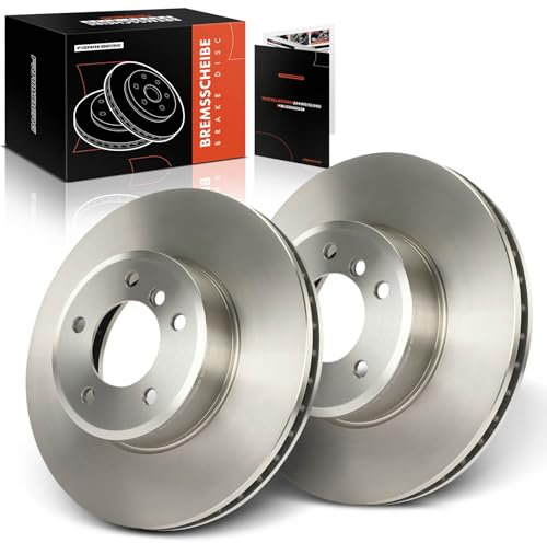 Frankberg 2x Bremsscheiben Bremsscheibe Belüftet Vorderachse Kompatibel mit 5er E60 520 523 525 530 535 2.0L-3.0L 2001-2010 6er E63 630i 3.0L 2004-2007 Replace# 34116753221