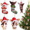 5er-Pack Weihnachten Hängedeko,Weihnachtsdekorationen Figuren zum Aufhängen,Süßes Weihnachten Ornament für Weihnachtsbaumschmuck,Schulranzenanhänger,Schlüsselanhänger (Rot)