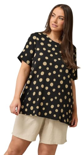 EVANS Curve Crepe Spot Print Top - Women's - Plus Size Curve