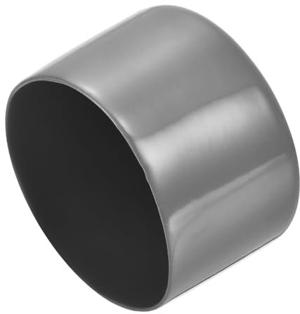 QUARKZMAN 2 Stück Gummikappen 65 mm Gummi Endkappe Rund Schutzkappen Pfostenkappe Abdeckkappen Zaunpfosten Endspitze Kappen für Rohr Gartenstühle Tischbeine Möbelfüße Gleiter, Dunkelgrau