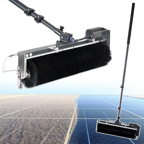 Nettoyage des Panneaux Photovoltaïques Et Solaires,Brosse Telescopique Toiture,Perche Telescopique Toiture Telescopique de Nettoyage,Kit Nettoyage Vitre, Balai Brosse pour Extérieur Terrasse(3.5m/11.4