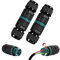 Connecteur de câble étanche IP68 - Connecteur de câble étanche à 3 broches - Manchon de connexion pour câble de 5 à 12 mm de diamètre - Boîte de jonction 2 voies étanche IP68 pour jardin, extérieur