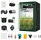 VIVOSUN GIY Growzelt Komplettset 120x120x200cm 200W Vollspektrum Grow Lampe mit Automatischer Ventilation und Zirkulation Smart Grow Tent Kit mit GrowHub E42A Controller