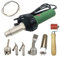 1600 w Soldador de plástico de enfriamiento automático Inteligente, Pistola de Soldadura de Aire Caliente para Soldador de geomembrana hdpe para foof tpo con Boquilla de Soldadura Plana y Rodillos
