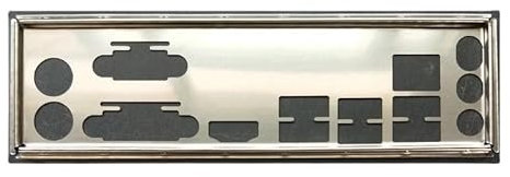 YXYOZMD Placa Trasera Protectora de E/S, Soporte de Placa Trasera, Deflector de Placa Base para GIGABYTE GA-A320M-S2H, GA-A320M-HD2, GA-H310M-S2H