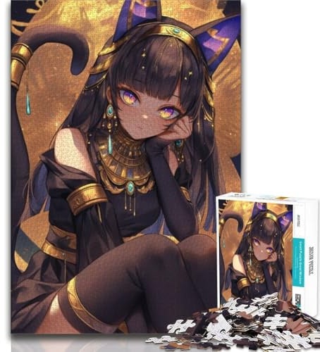 Puzzles für Teenager Anime Catwoman-Puzzles 1000 Teile für Erwachsene anspruchsvolles Spielspielzeug ganze Familie (26x38cm)