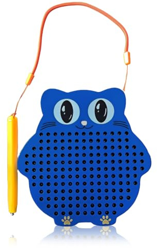 OPVYAEU Magnetische Zeichentafel, magnettafel, Zaubertafel, Pädagogisches Zeichentablett, Magnet Spiel mit Kugeln und magnetischem Stift für Schul Familie