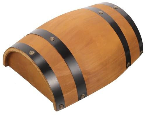 HOODANCOS Holzfass Halbes Fass Wanddeko für Riegel und Weihnachten Feier
