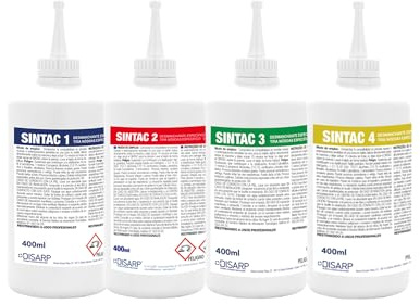 Pack Quitamanchas Profesional SINTAC (4 x 400 ml) – Tintas, Grasas, Óxido y Restos Proteicos – Tratamiento Específico Prelavado para Manchas Difíciles