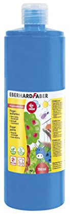 Eberhard Faber 578951 - Fingerfarbe EFA Color, phthaloblau, 750 ml, schnelltrocknend und auswaschbar