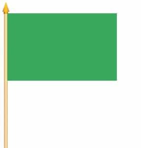 Stockfahne Grün Fahne Flagge Grösse 30x45cm