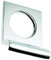 OriginalForgery Polished Chrome Victorian Square Yale Lock Surround/Door Pull (BC237)