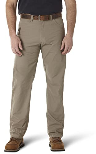 Wrangler Riggs Workwear mens Technician Work Utility Pants, Dark Khaki, 38W x 32L US